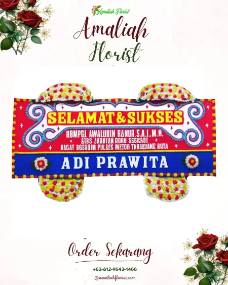 Papan Bunga Ucapan Selamat Wuled